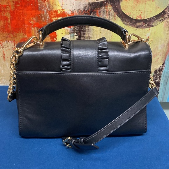 Michael Kors SLOAN MEDIUM RUFFLE TOP HANDLE SATCHEL - Picture 3 of 6